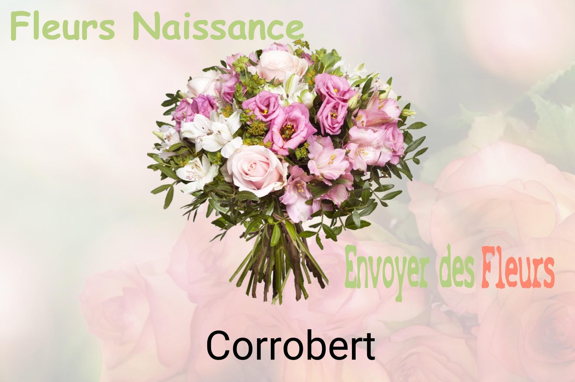 Bouquet de fleurs de naissance livré à Corrobert